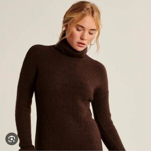 Women's Brown Turtleneck Sweater